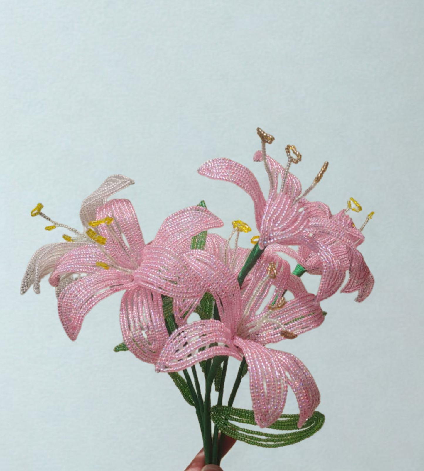 Beautiful Handcrafted Beaded Lily Bouquet